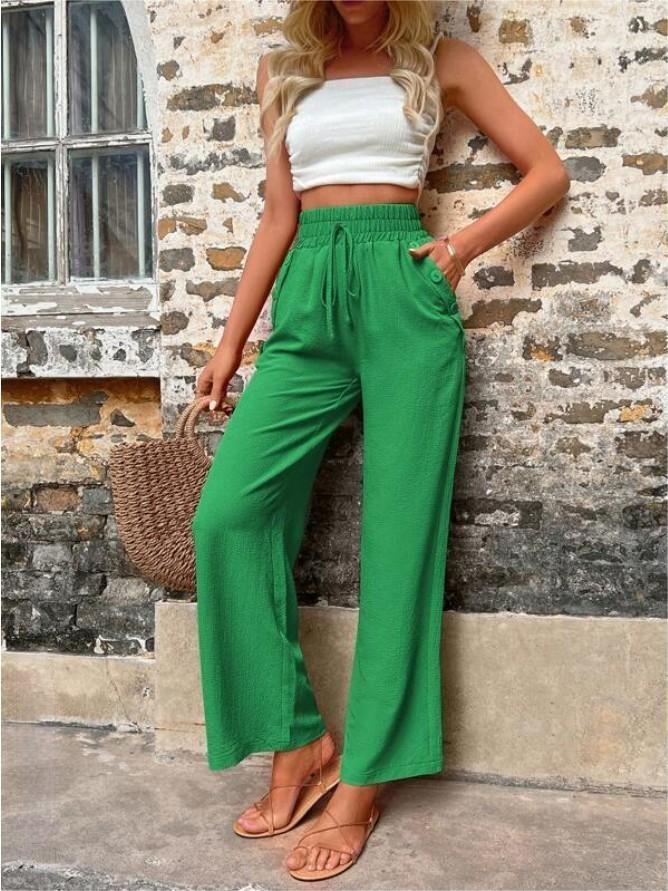 LOU | Luchtige Wijde Damesbroek Met Hoge Taille en Relaxte fit - Elegant & Comfortabel