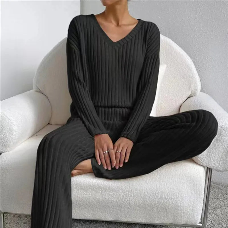 2-Delig Lounge-Set voor Dames – Herfstcomfort En Stijl In Eén Outfit