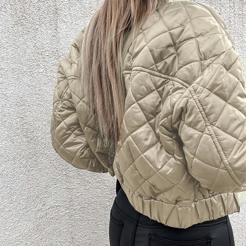 Dames Bomber Jack Met Patroon – Herfststijl Met Comfort En Warmte