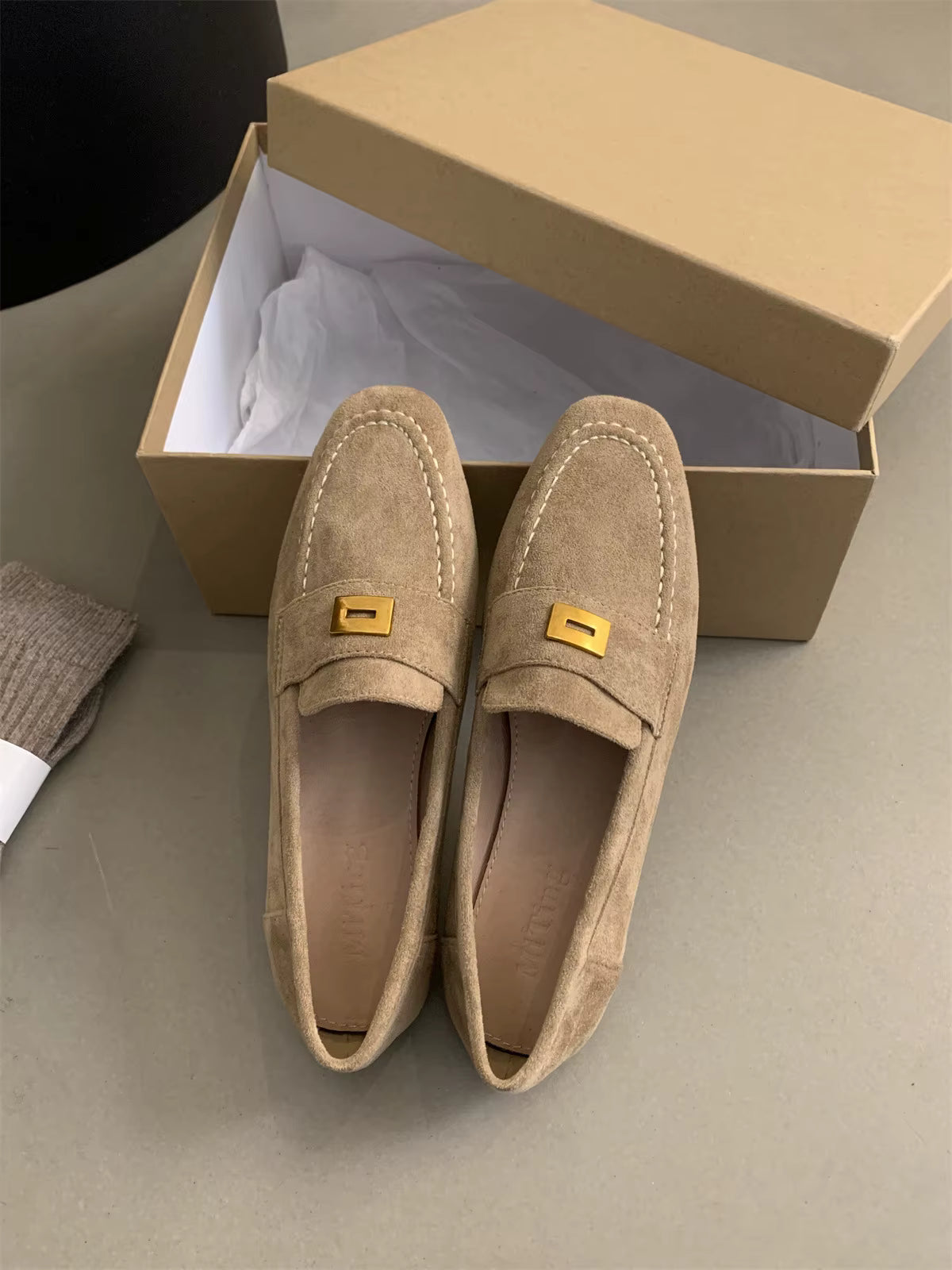LINA | Lichtgewicht Britse Suède Dames Loafer – Klassiek, Comfortabel & Tijdloos Voor Elke Gelegenheid