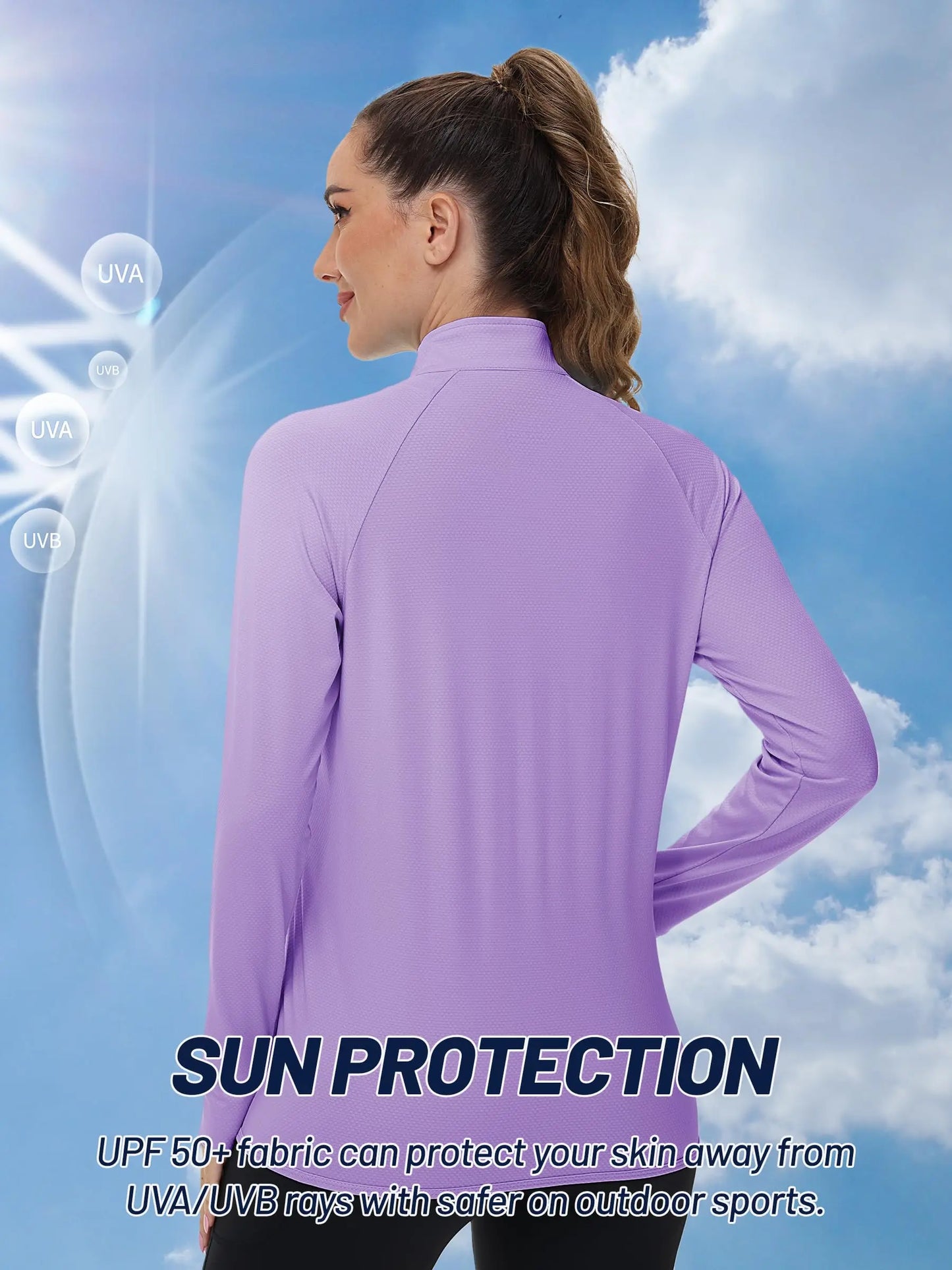 RIVKA | Sportief Damesvest Met Rits, Duimgaten & UV-bescherming – Licht, Functioneel & Ideaal Voor Actieve Dagen