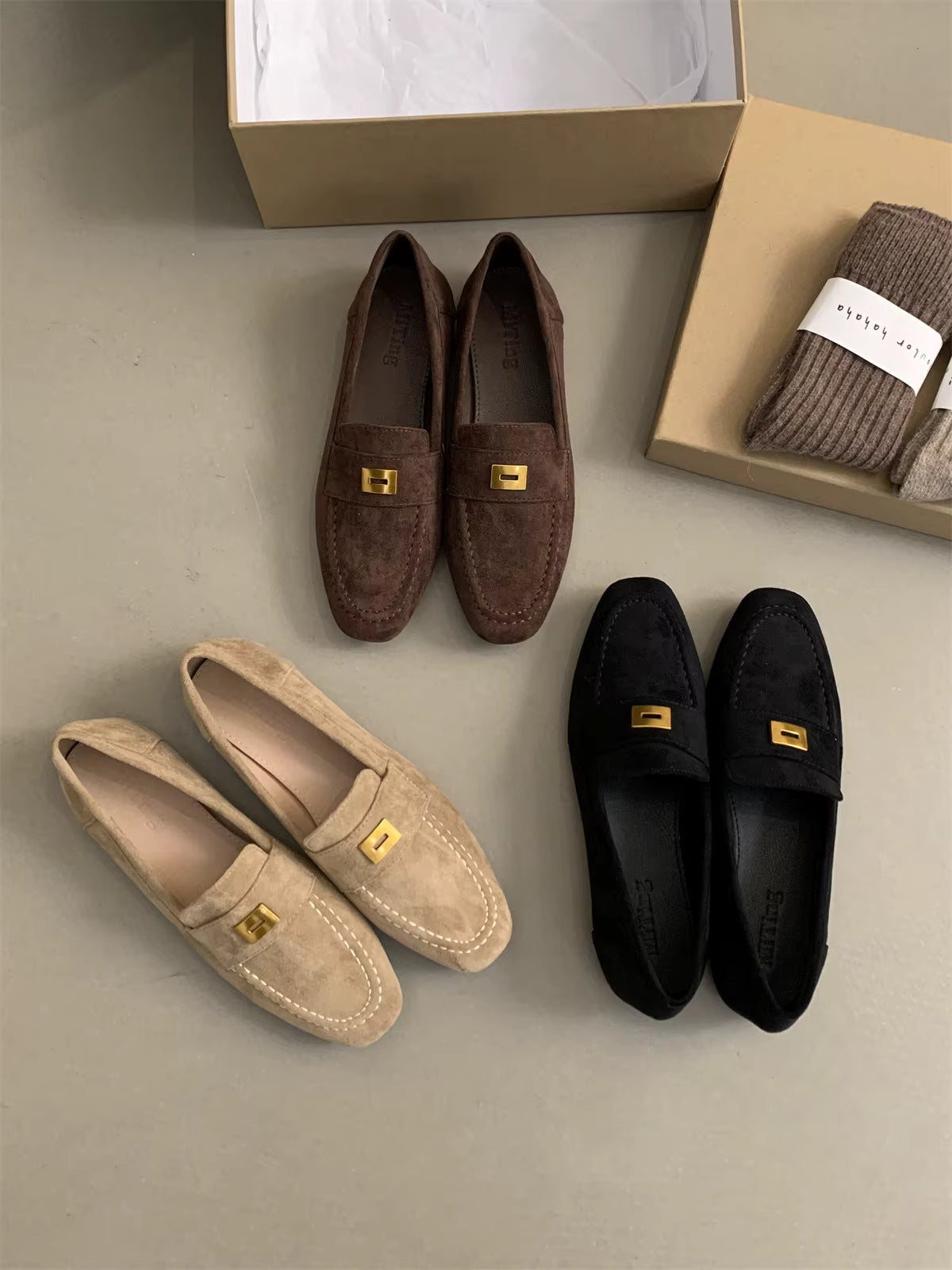 LINA | Lichtgewicht Britse Suède Dames Loafer – Klassiek, Comfortabel & Tijdloos Voor Elke Gelegenheid