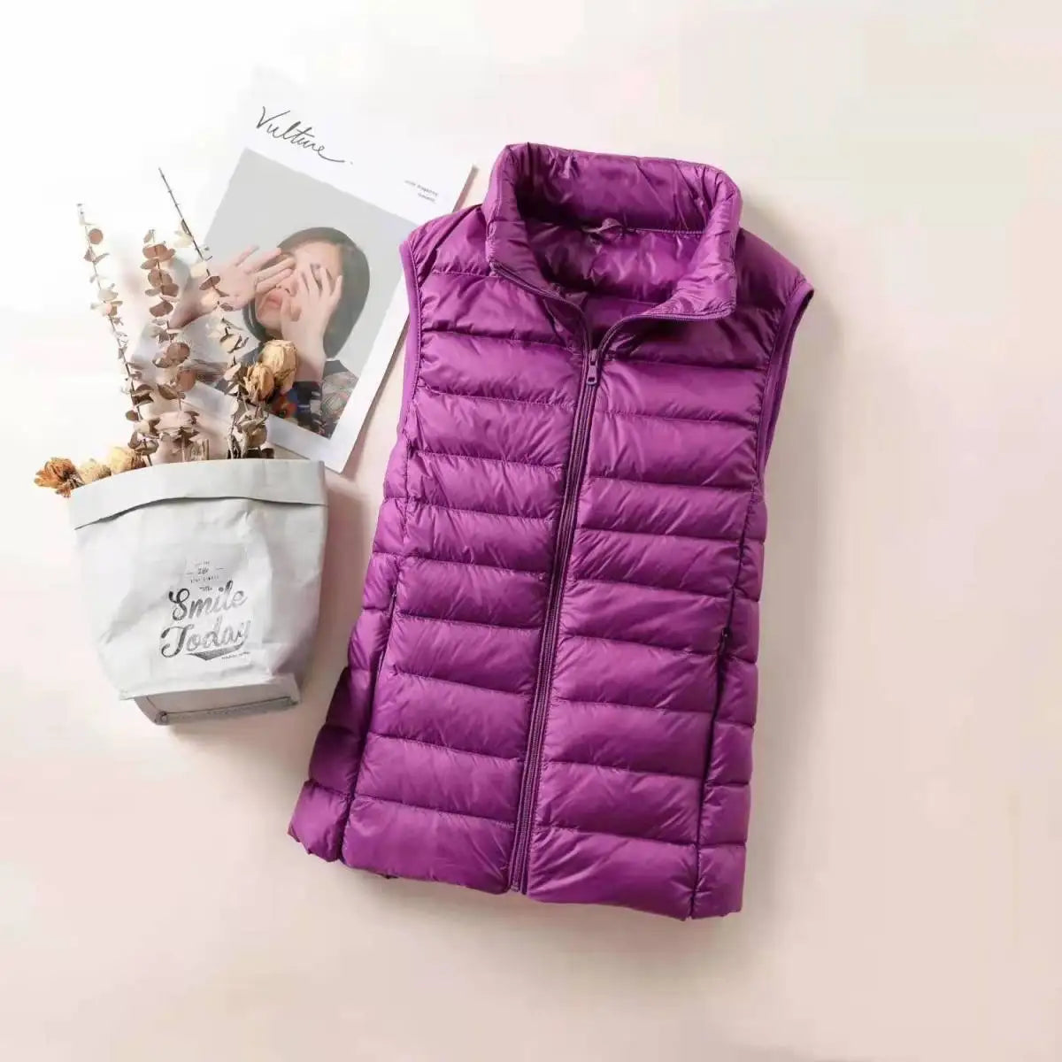 MIREILLE | Lichte Gewatteerde Dames Bodywarmer – Winddicht, Getailleerd & Perfect Voor Tussenseizoenen