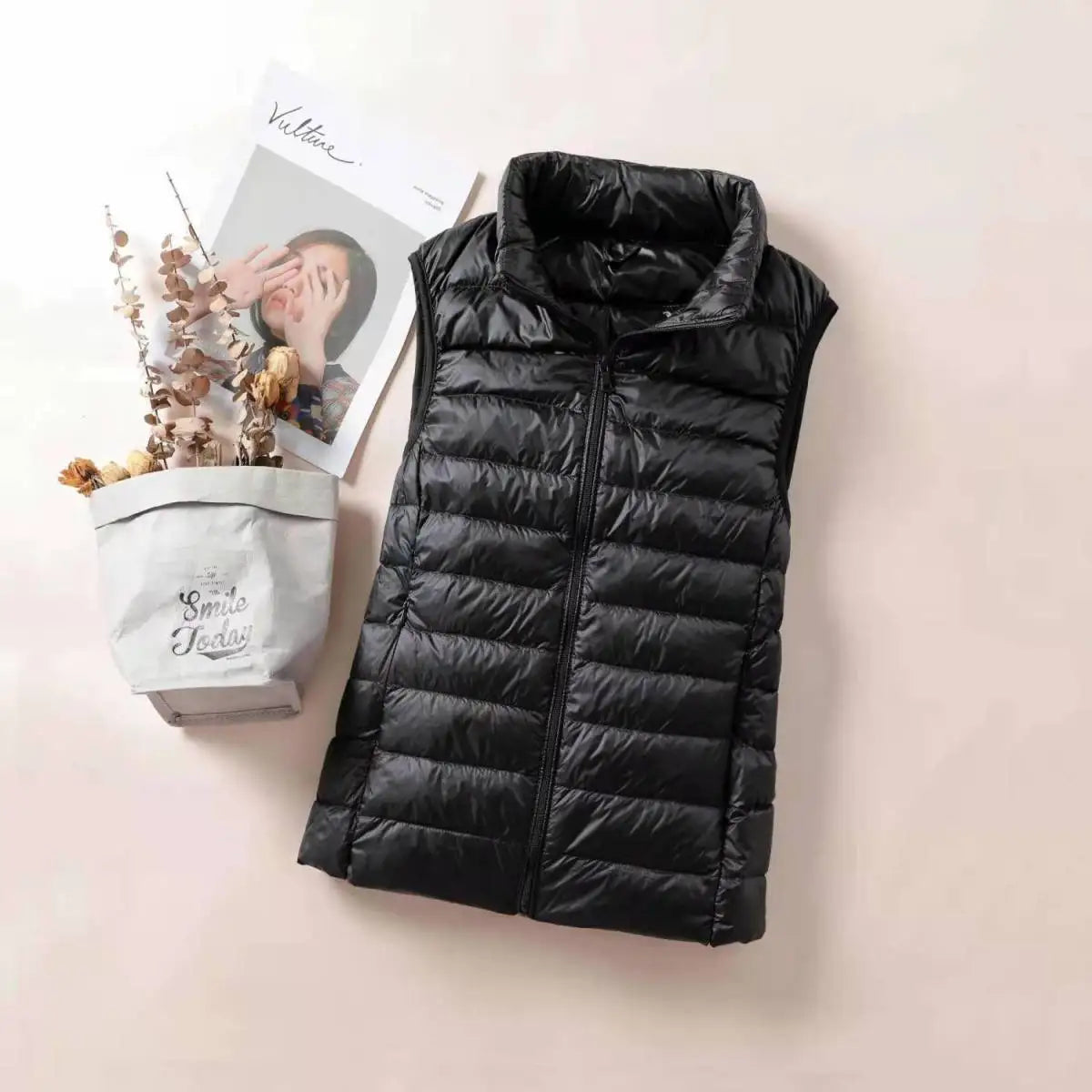 MIREILLE | Lichte Gewatteerde Dames Bodywarmer – Winddicht, Getailleerd & Perfect Voor Tussenseizoenen