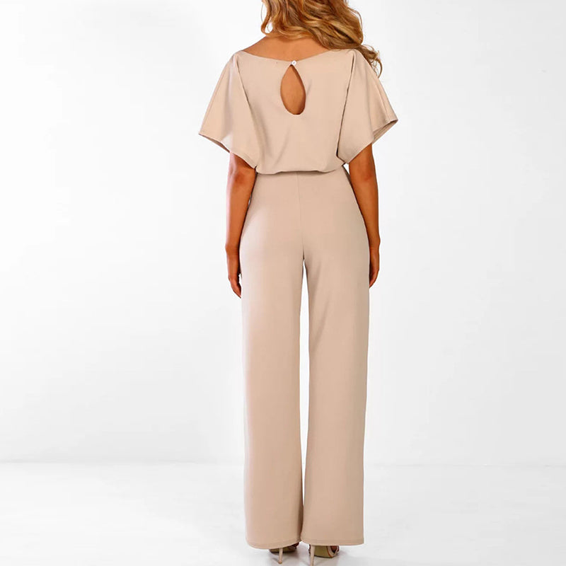 ELLEN | Stijlvolle Jumpsuit Met Strik Design - Flatterend, Chique & Luchtig