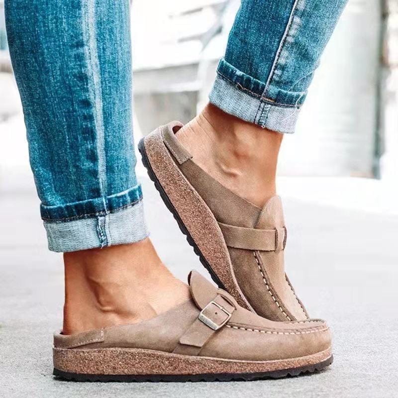 MARILOU | Dames Instapsandalen met Gesp – Comfort & Stijl in Één