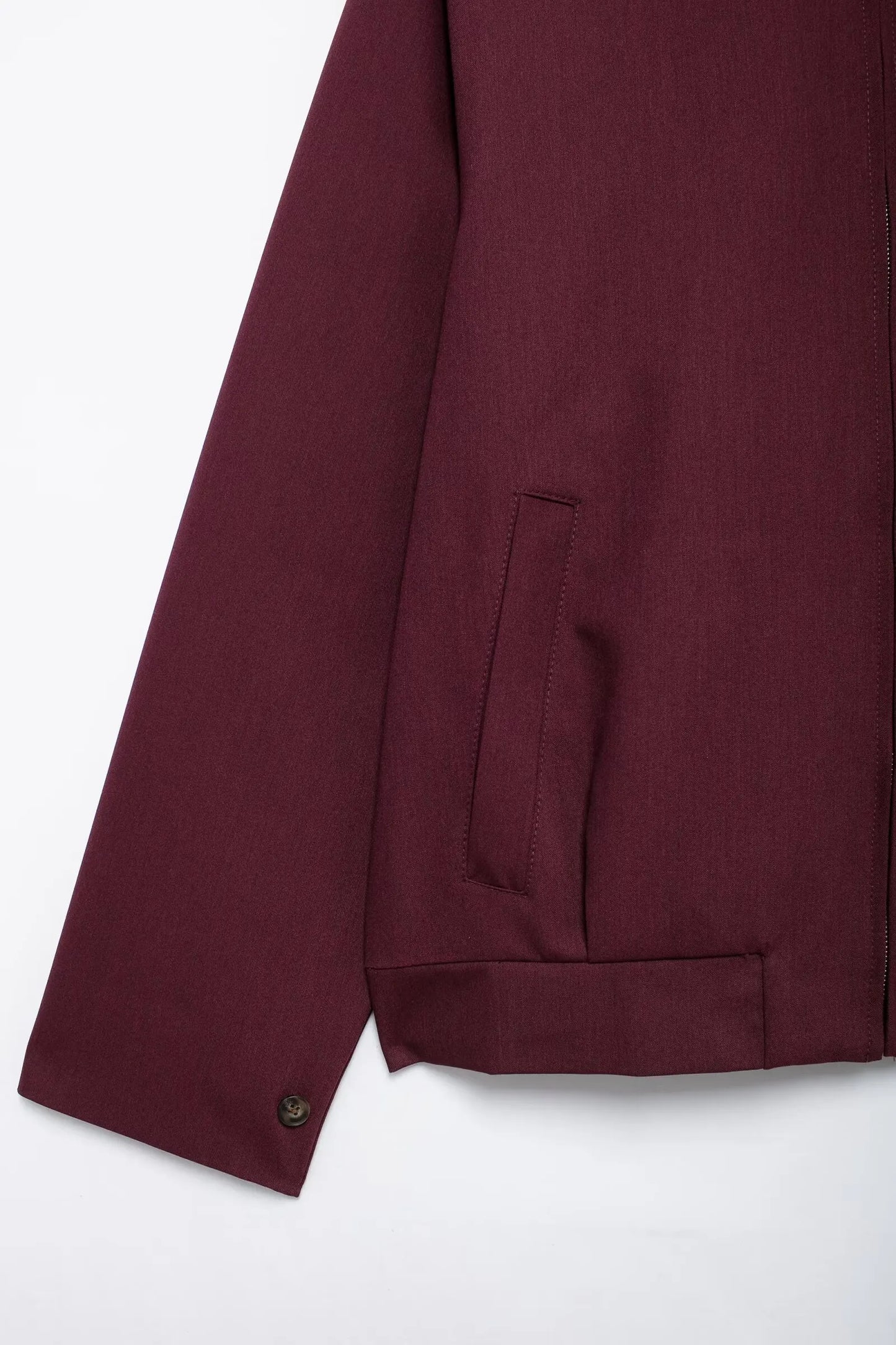 MIRELLA | Bordeaux Rode Damesjas Met Rits – Stijlvol, Modern & Perfect als Tussenjas