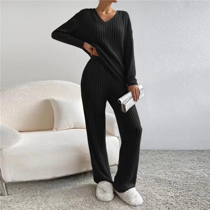 2-Delig Lounge-Set voor Dames – Herfstcomfort En Stijl In Eén Outfit