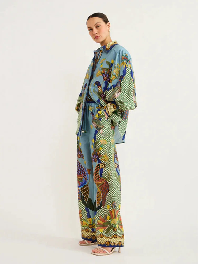 FREDERIEK | Luchtige Dames Set Met Unieke Print - Comfort, Stijlvol & Elegant