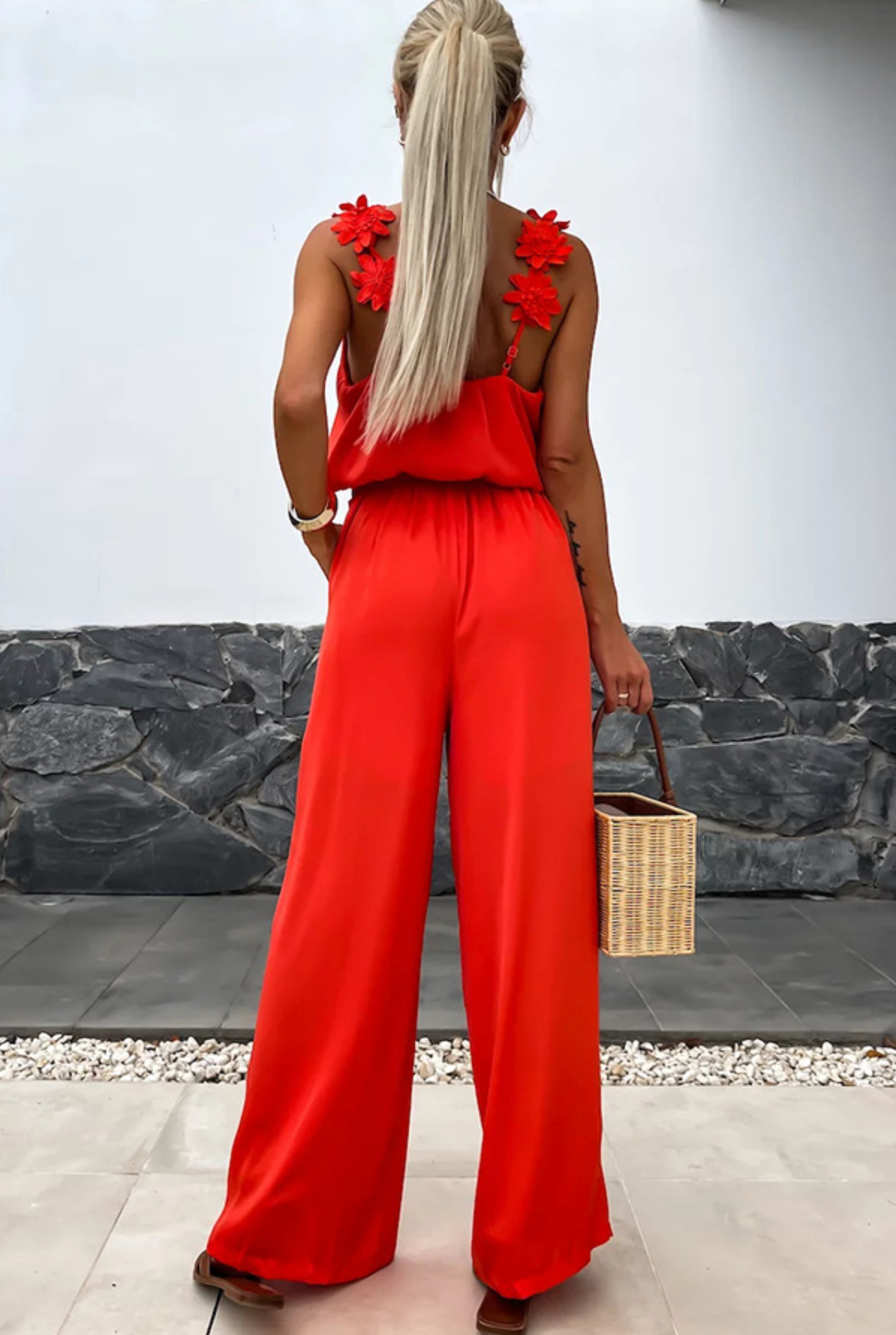 NOELLE | Luxe Satijnen Bloemen Jumpsuit Voor Dames – Stralend, Trendy & Uniek!