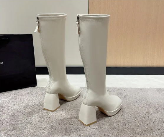 ODESSA | Elegante Hoge Dames Laarzen Met Blokhak - Comfortabel & Modieus