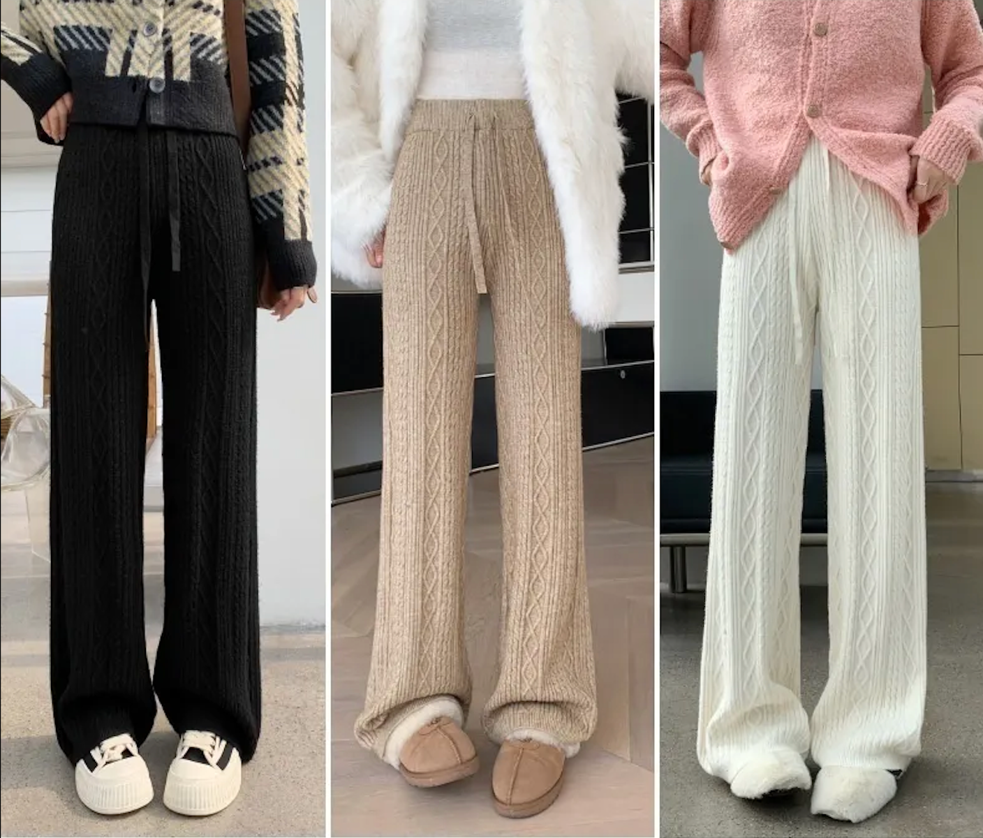 ISALIE | Gebreide Kasjmierlook Sweatpants Voor Dames – Luxe, Zacht & Perfect voor Relaxte Dagen