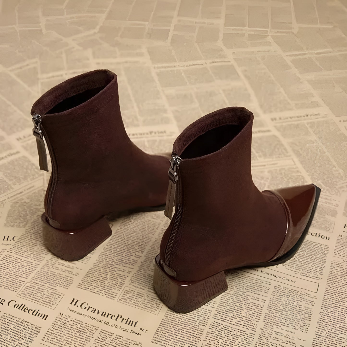 GRACIA | Klassieke Enkel Laarsjes Voor Dames Met GlansLak Details - Stijlvol, Elegant & Comfortabel