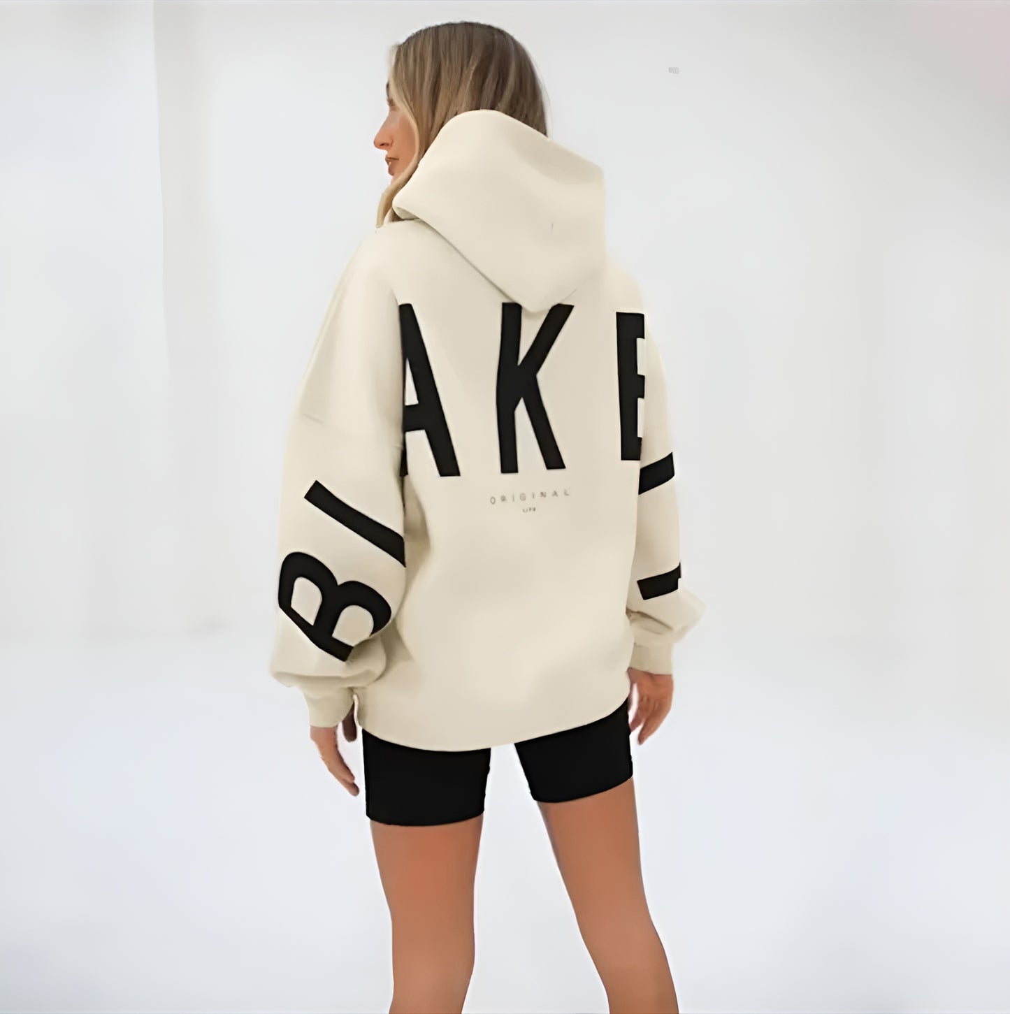 Oversized Warme Dames Hoodie Met Tekst – Stijlvol & Gezellig Voor Koude Dagen