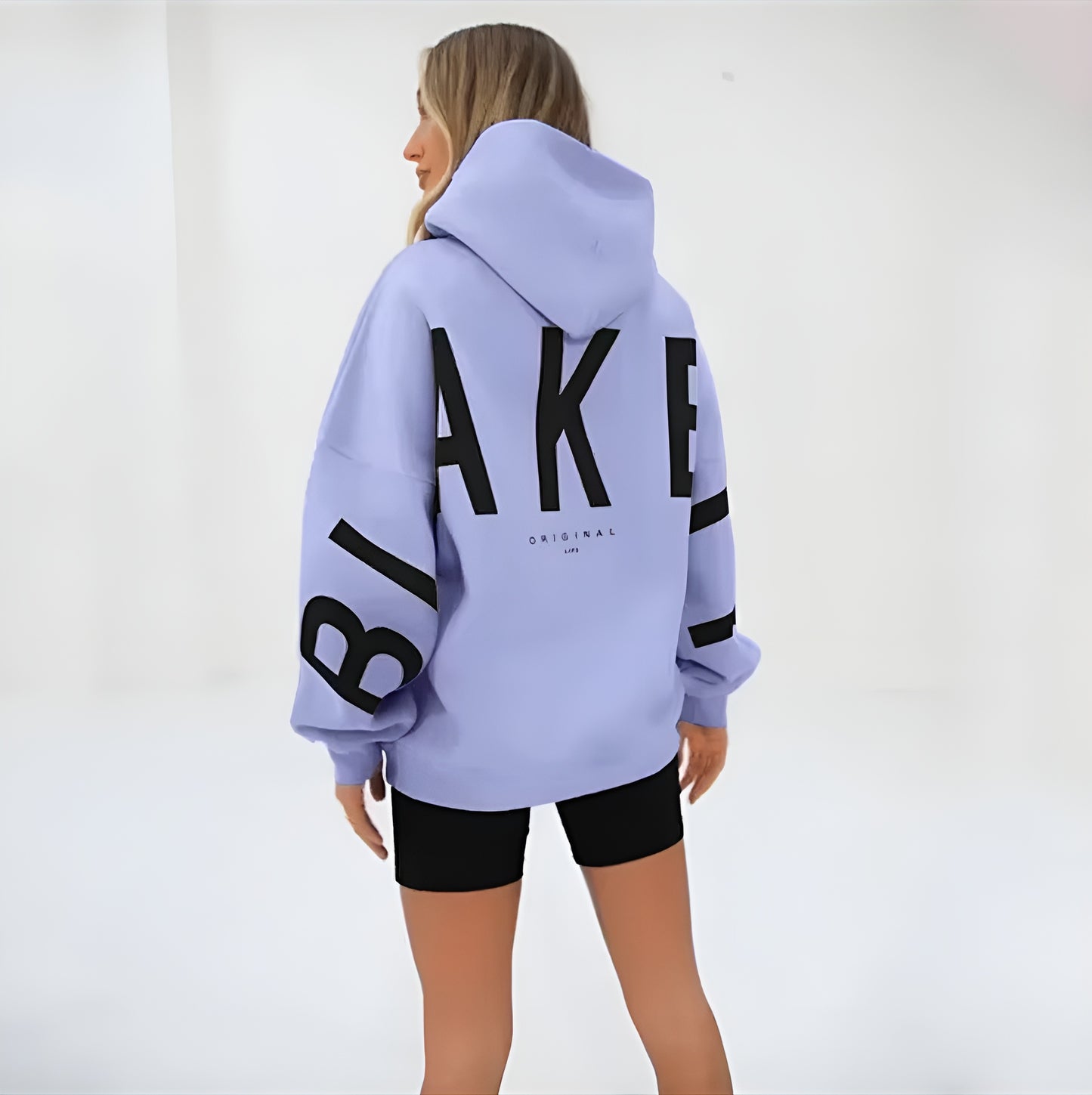 Oversized Warme Dames Hoodie Met Tekst – Stijlvol & Gezellig Voor Koude Dagen