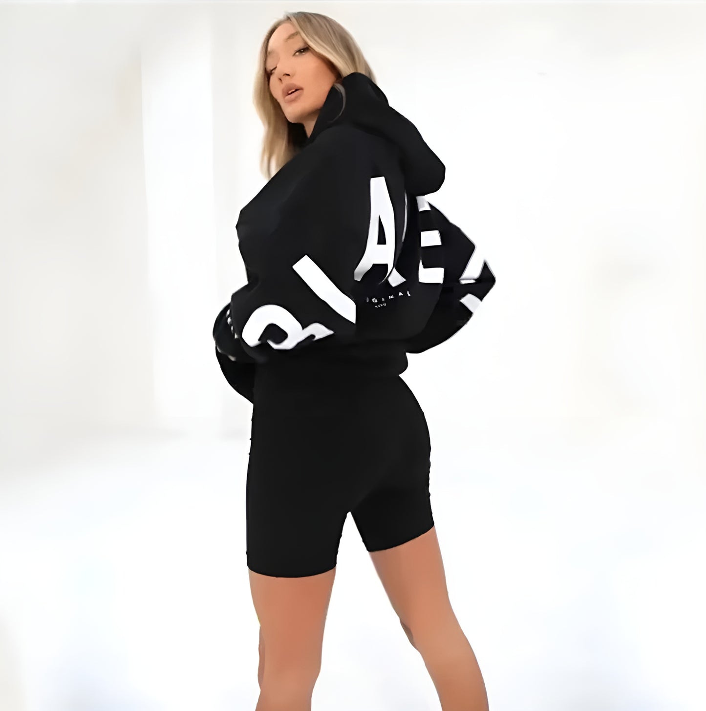 Oversized Warme Dames Hoodie Met Tekst – Stijlvol & Gezellig Voor Koude Dagen