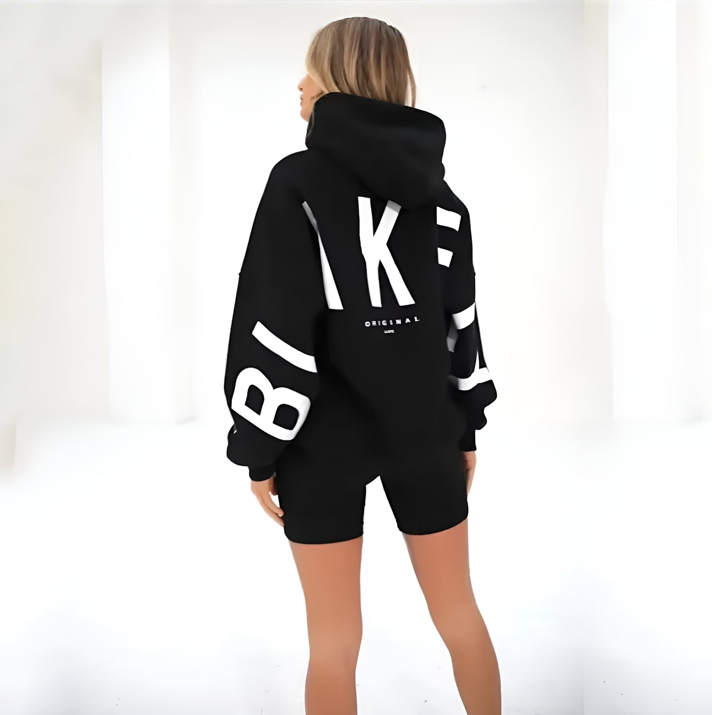 Oversized Warme Dames Hoodie Met Tekst – Stijlvol & Gezellig Voor Koude Dagen