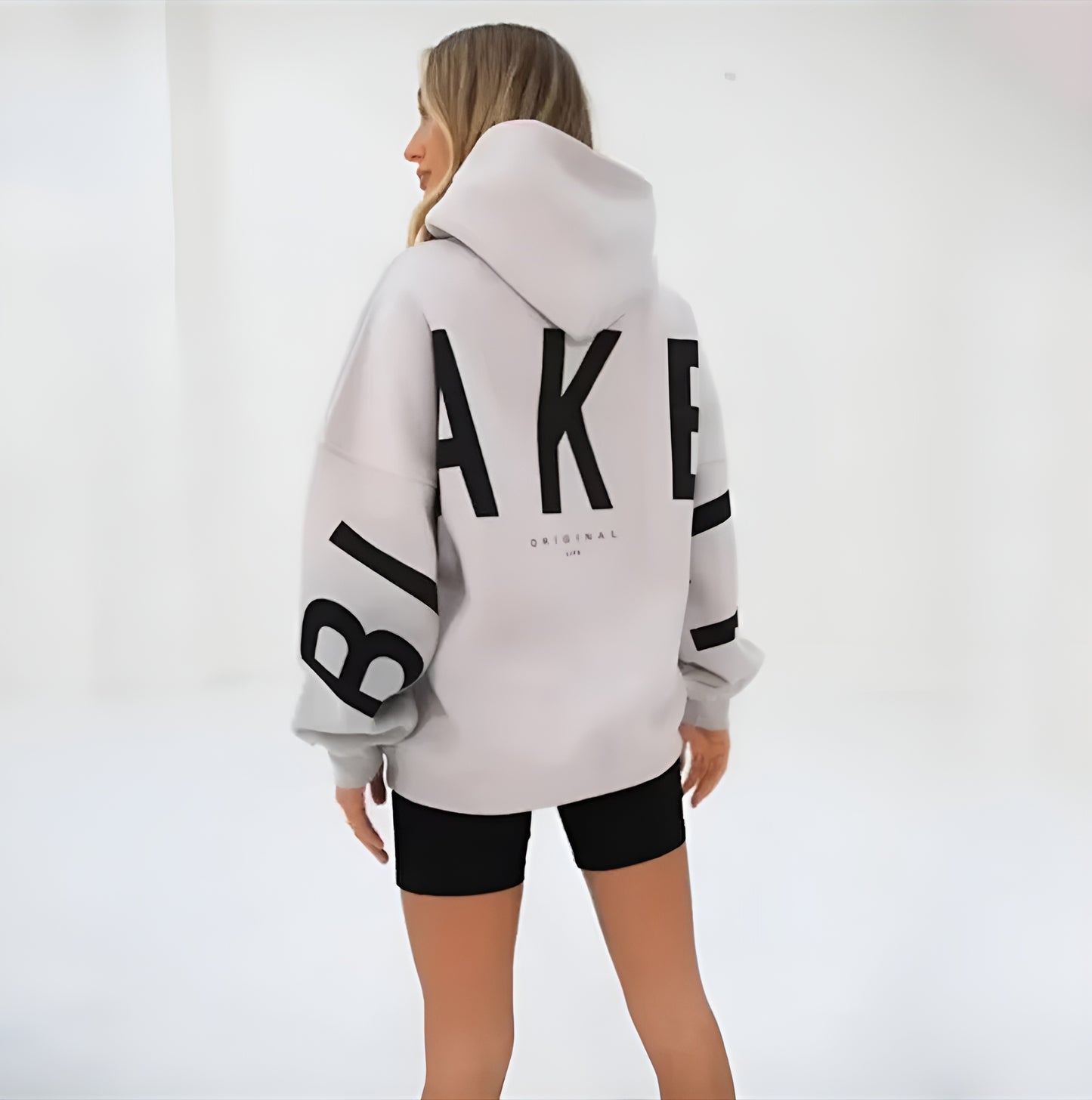 Oversized Warme Dames Hoodie Met Tekst – Stijlvol & Gezellig Voor Koude Dagen