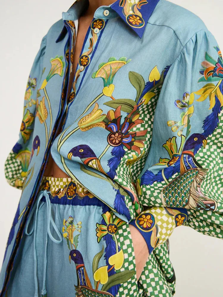 FREDERIEK | Luchtige Dames Set Met Unieke Print - Comfort, Stijlvol & Elegant