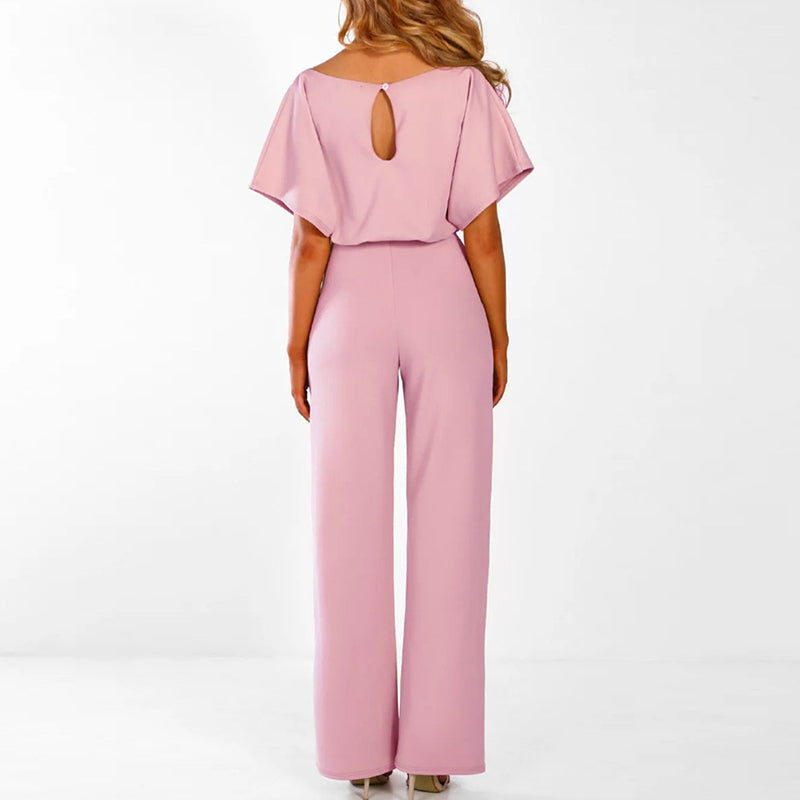 ELLEN | Stijlvolle Jumpsuit Met Strik Design - Flatterend, Chique & Luchtig