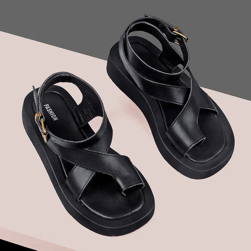 SERAH | Zomer Dames Sandalen – Leer & Ademend Design