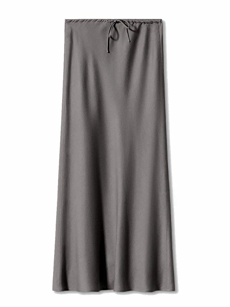 CHERISSE | Luxe Satijnen Dames Rok Met Verstelbare Taille - Zacht, Elegant & Makkelijk te Combineren