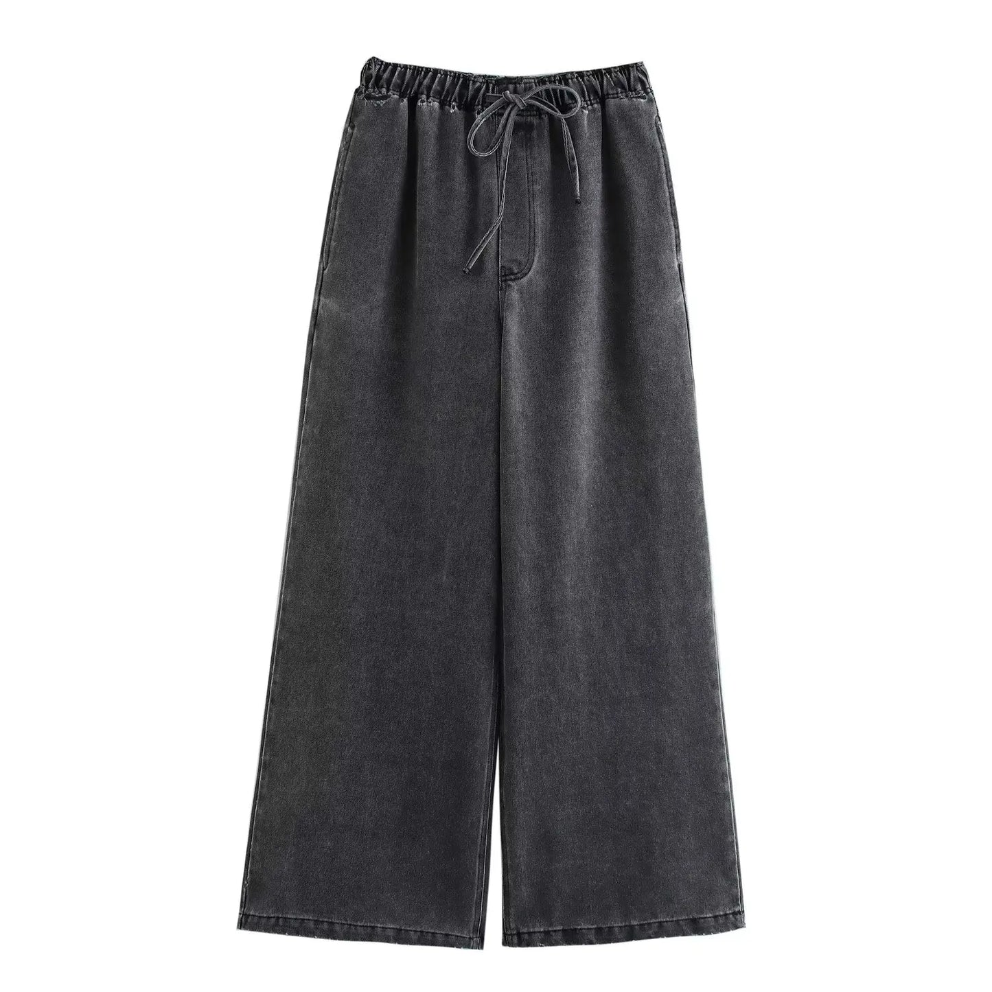 NOOR | Tweedelige Dames Set In Washed Denim Look – Relaxed, Stoer & Comfortabel Voor Elke Dag