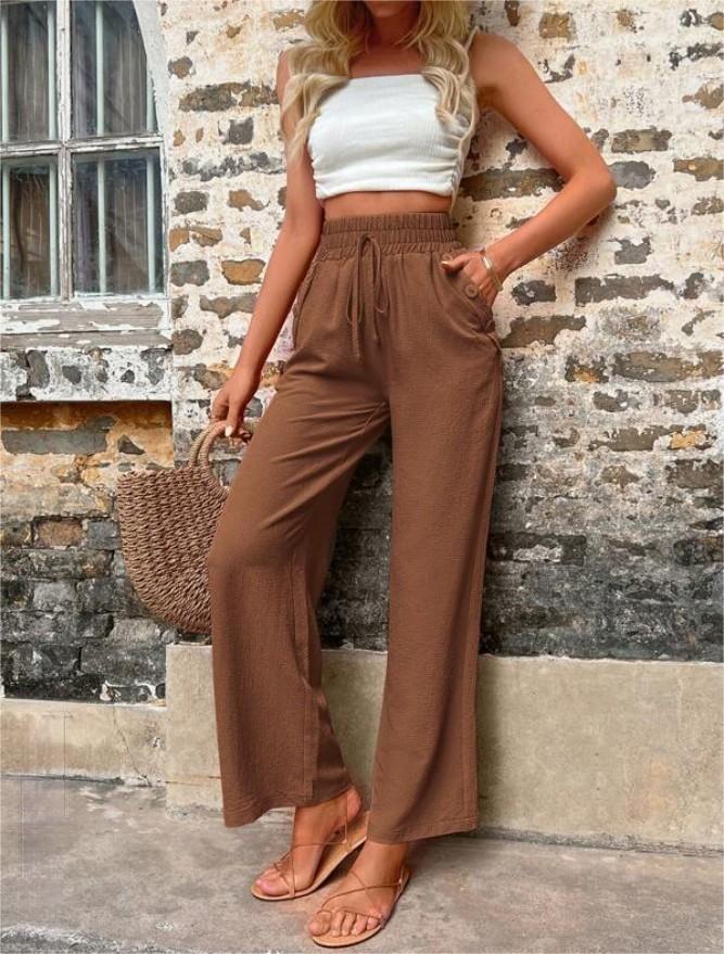 LOU | Luchtige Wijde Damesbroek Met Hoge Taille en Relaxte fit - Elegant & Comfortabel