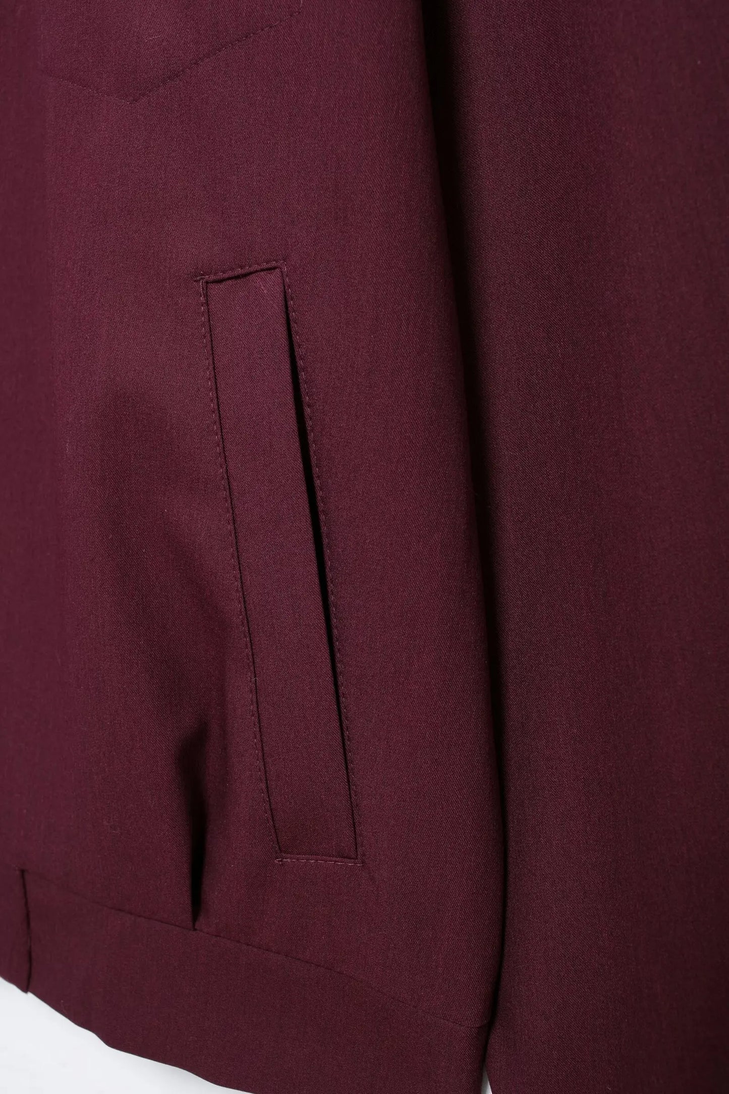MIRELLA | Bordeaux Rode Damesjas Met Rits – Stijlvol, Modern & Perfect als Tussenjas