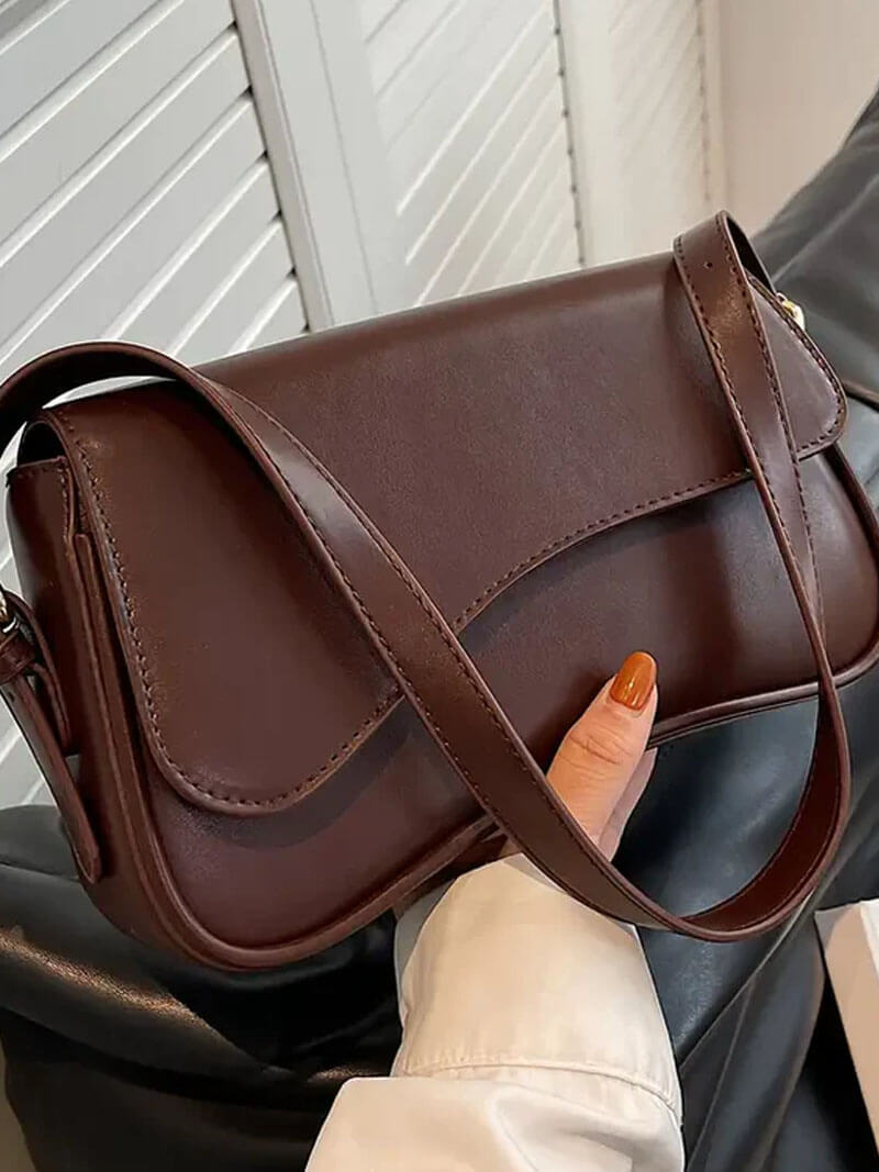 JANITA | Dames Schouder Tas Met strak & Golvend Design - Veelzijdig, Luxe & Modieus