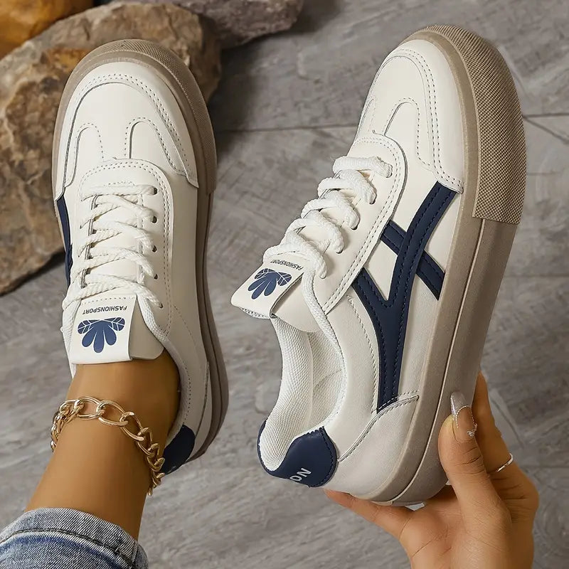 Retro plateau-sneakers voor dames | Licht, trendy & comfortabel