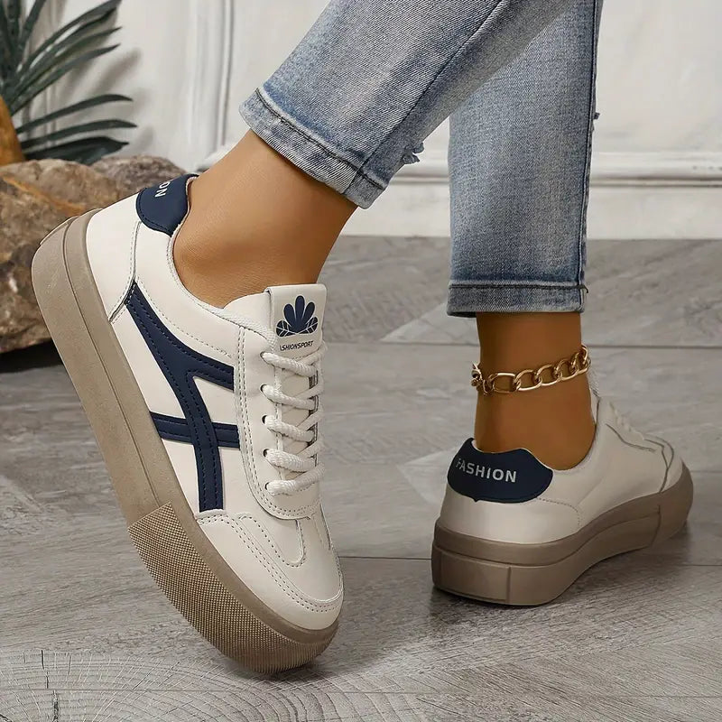 Retro plateau-sneakers voor dames | Licht, trendy & comfortabel