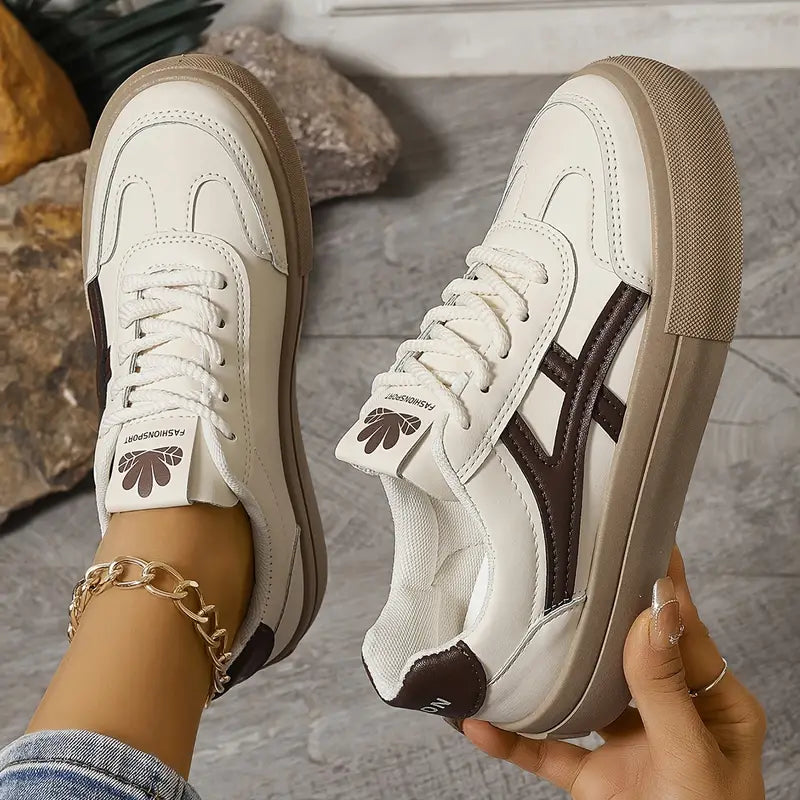 Retro plateau-sneakers voor dames | Licht, trendy & comfortabel