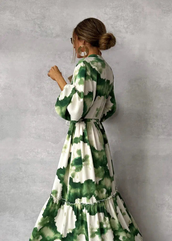 TAMAR | Groene Zomerse Maxi Jurk Voor Dames - Stijlvol, Comfortabel & Uniek