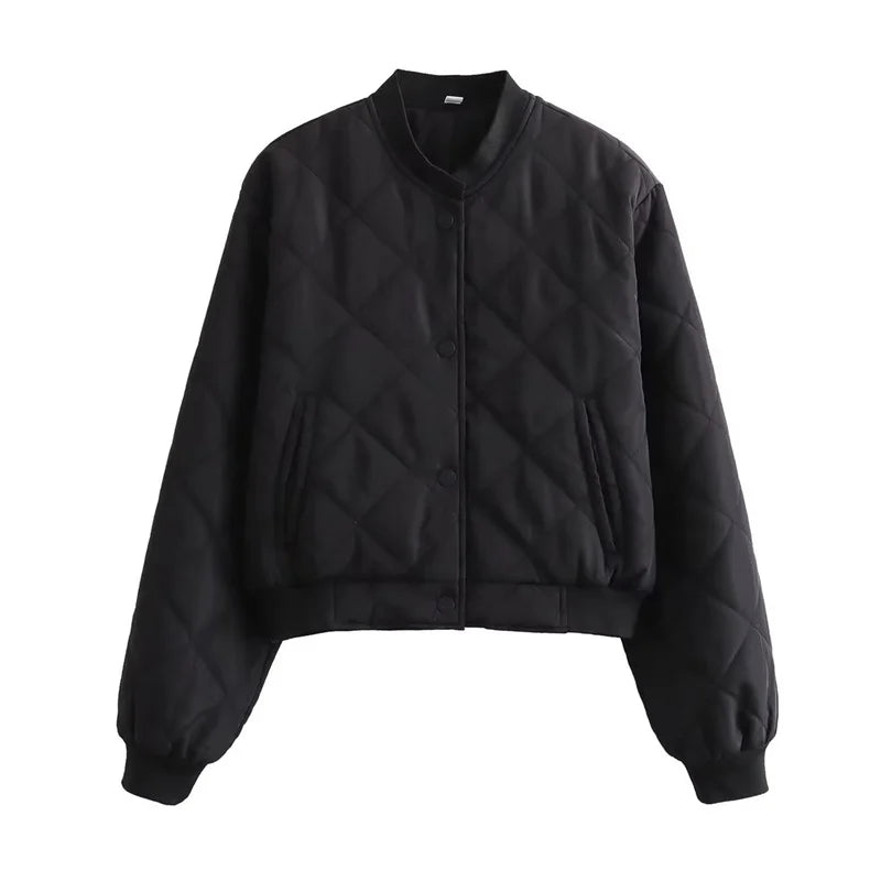 CHANEL | Casual Bomberjack Met Ruit Patroon Voor Dames - Stijlvol & Modieus