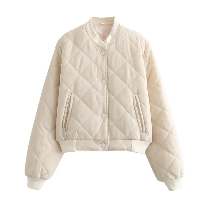 CHANEL | Casual Bomberjack Met Ruit Patroon Voor Dames - Stijlvol & Modieus