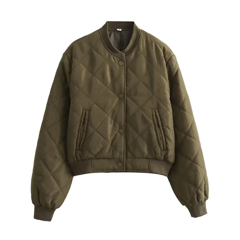 CHANEL | Casual Bomberjack Met Ruit Patroon Voor Dames - Stijlvol & Modieus