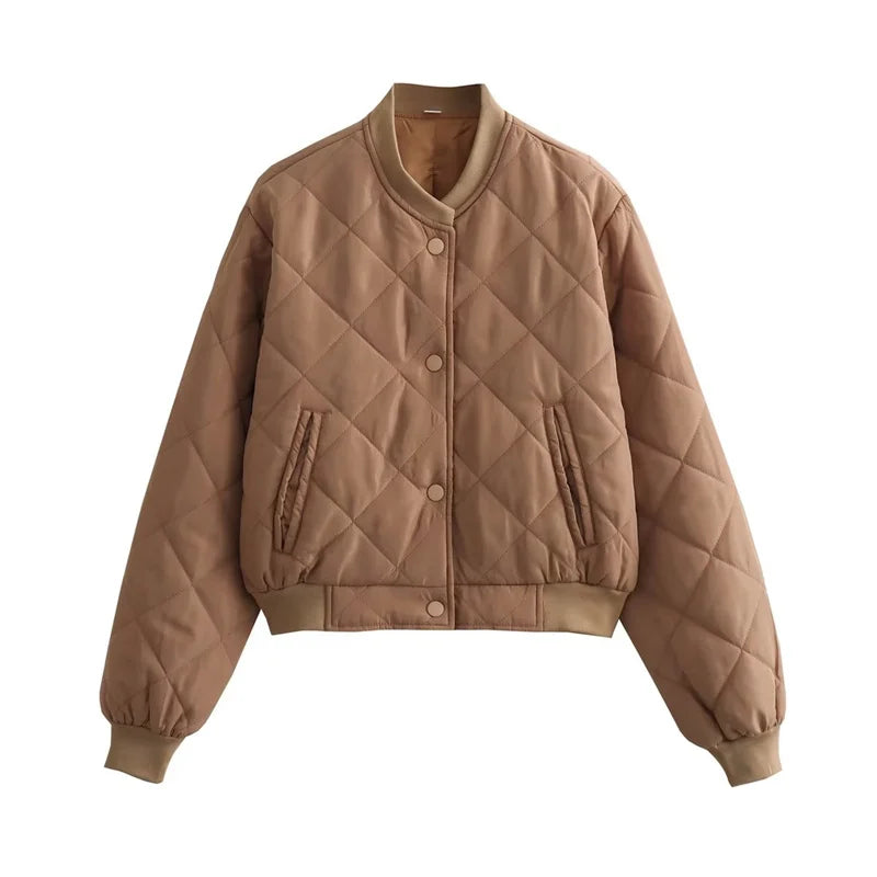 CHANEL | Casual Bomberjack Met Ruit Patroon Voor Dames - Stijlvol & Modieus