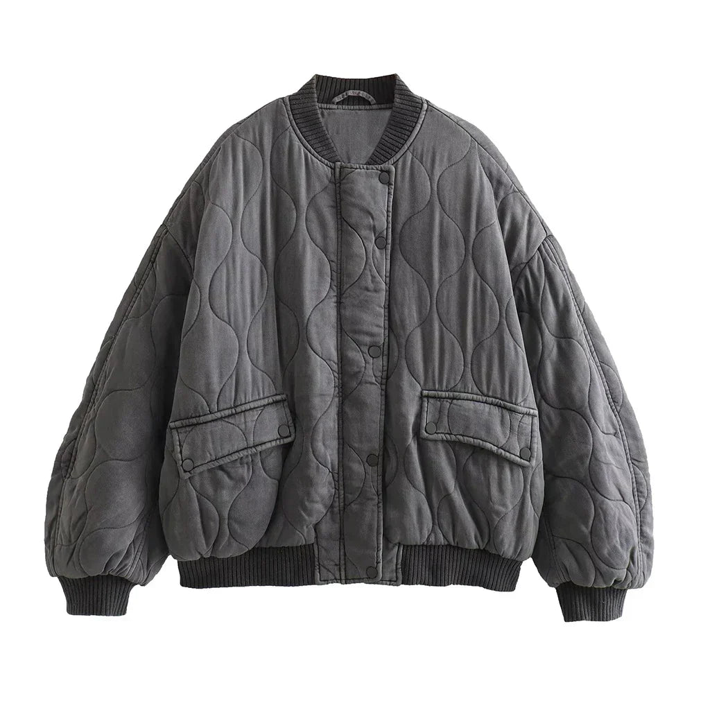 SENNA | Gewatteerde Oversized Tussenjas Voor Dames – Warm, Trendy & Perfect Voor Koele Dagen