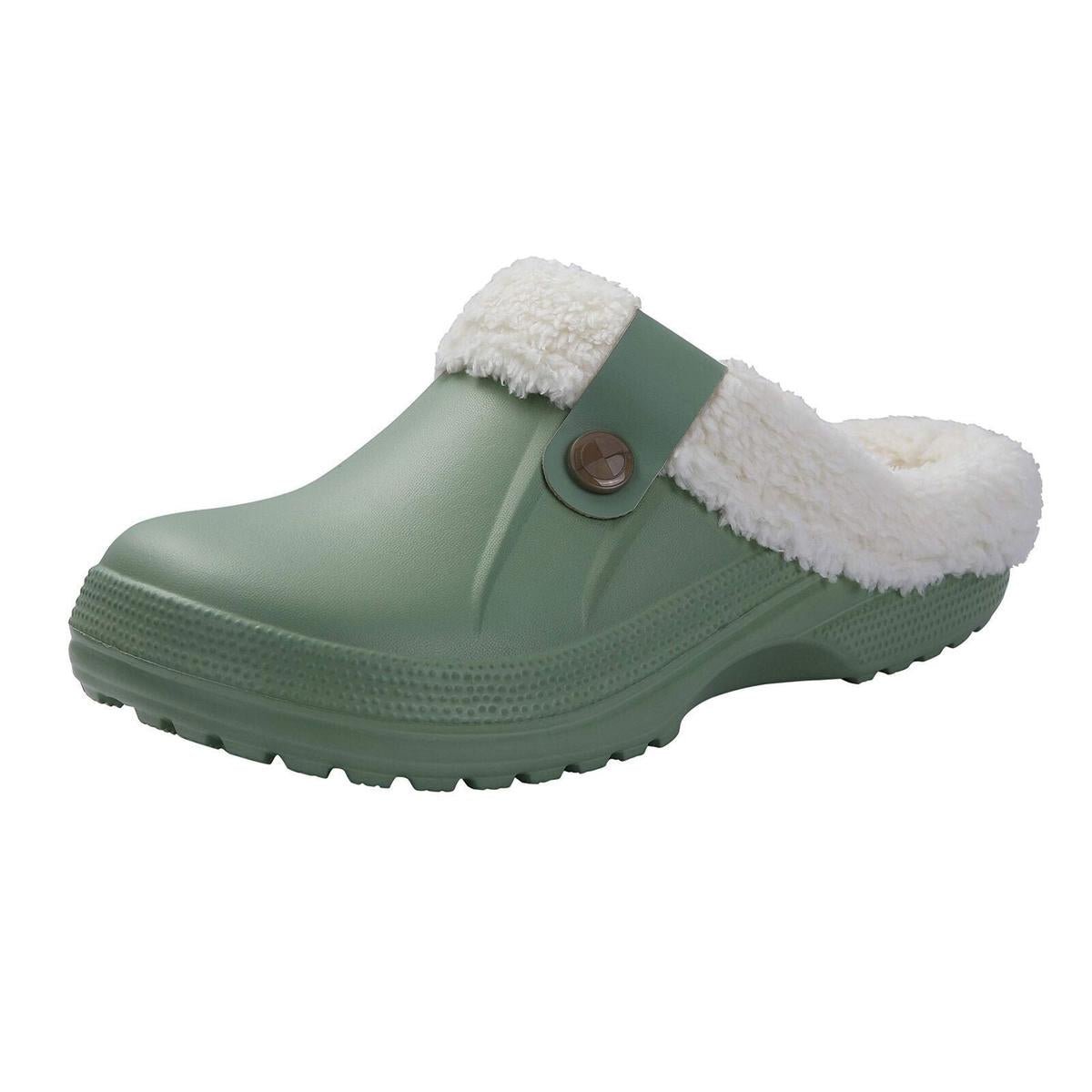 Warme Waterdichte Winterklompen – Comfortabel, Fluffy & Perfect voor Binnen en Buiten