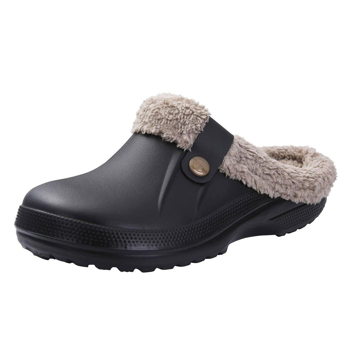 Warme Waterdichte Winterklompen – Comfortabel, Fluffy & Perfect voor Binnen en Buiten