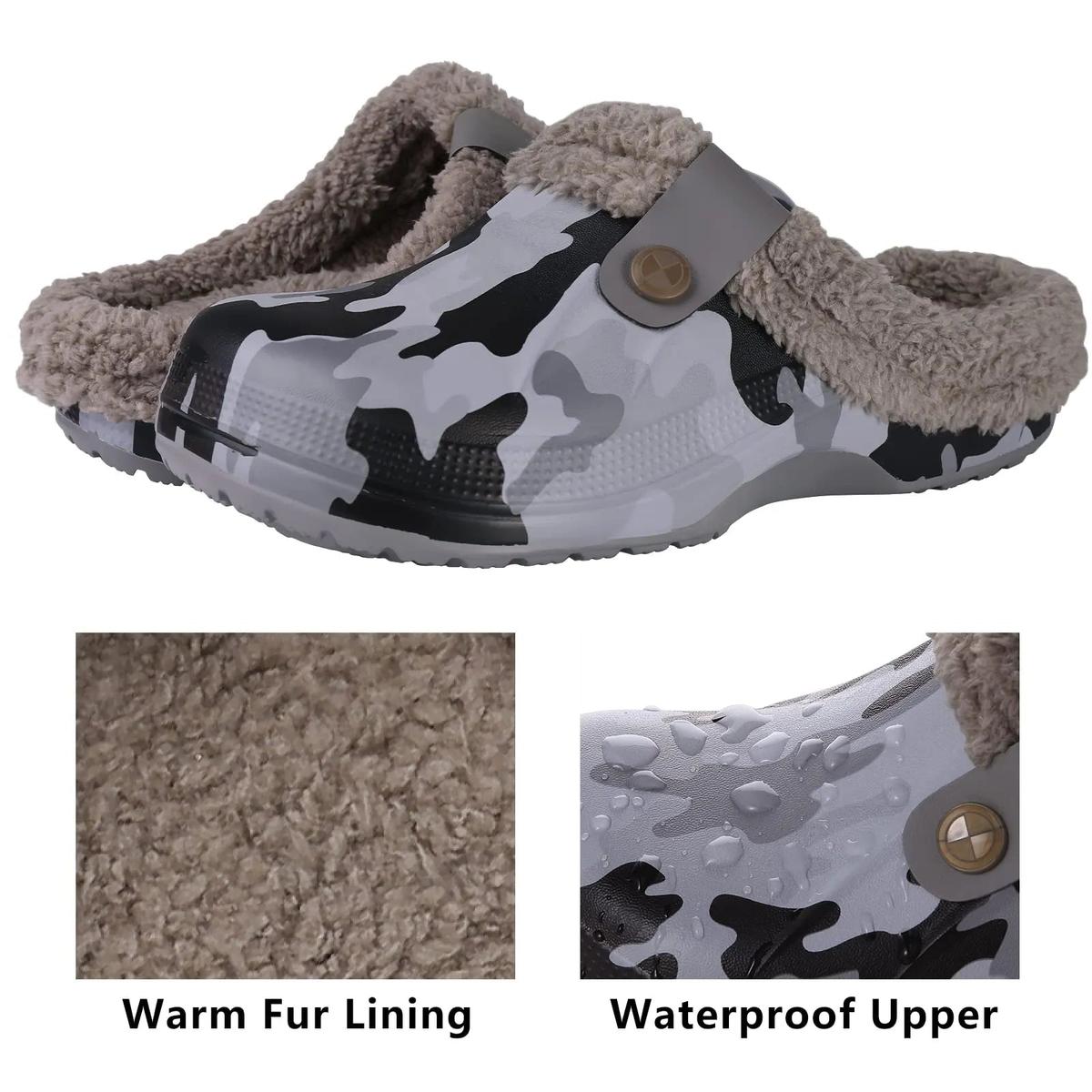 Warme Waterdichte Winterklompen – Comfortabel, Fluffy & Perfect voor Binnen en Buiten