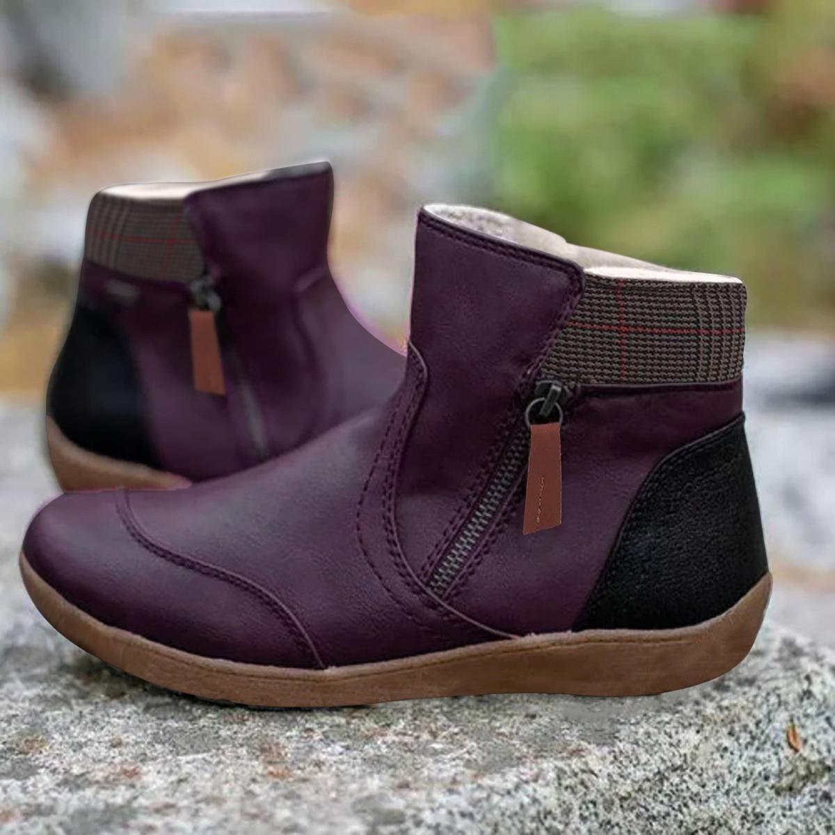 Waterdichte Leren Dames Boots – Comfortabel, Orthopedisch & Slipbestendig
