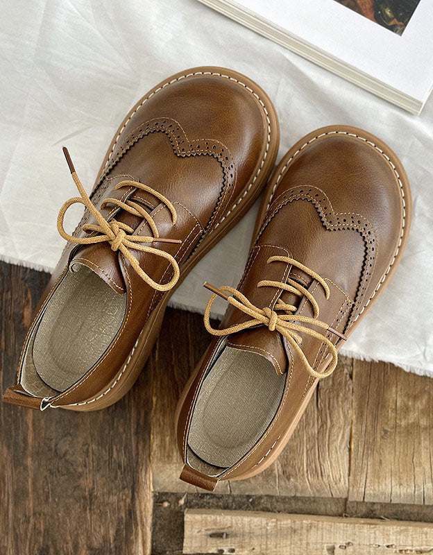 LIZA | Stijlvolle Leren Retro Dames Schoenen – Klassiek, Comfortabel & Veelzijdig Voor Elke Gelegenheid