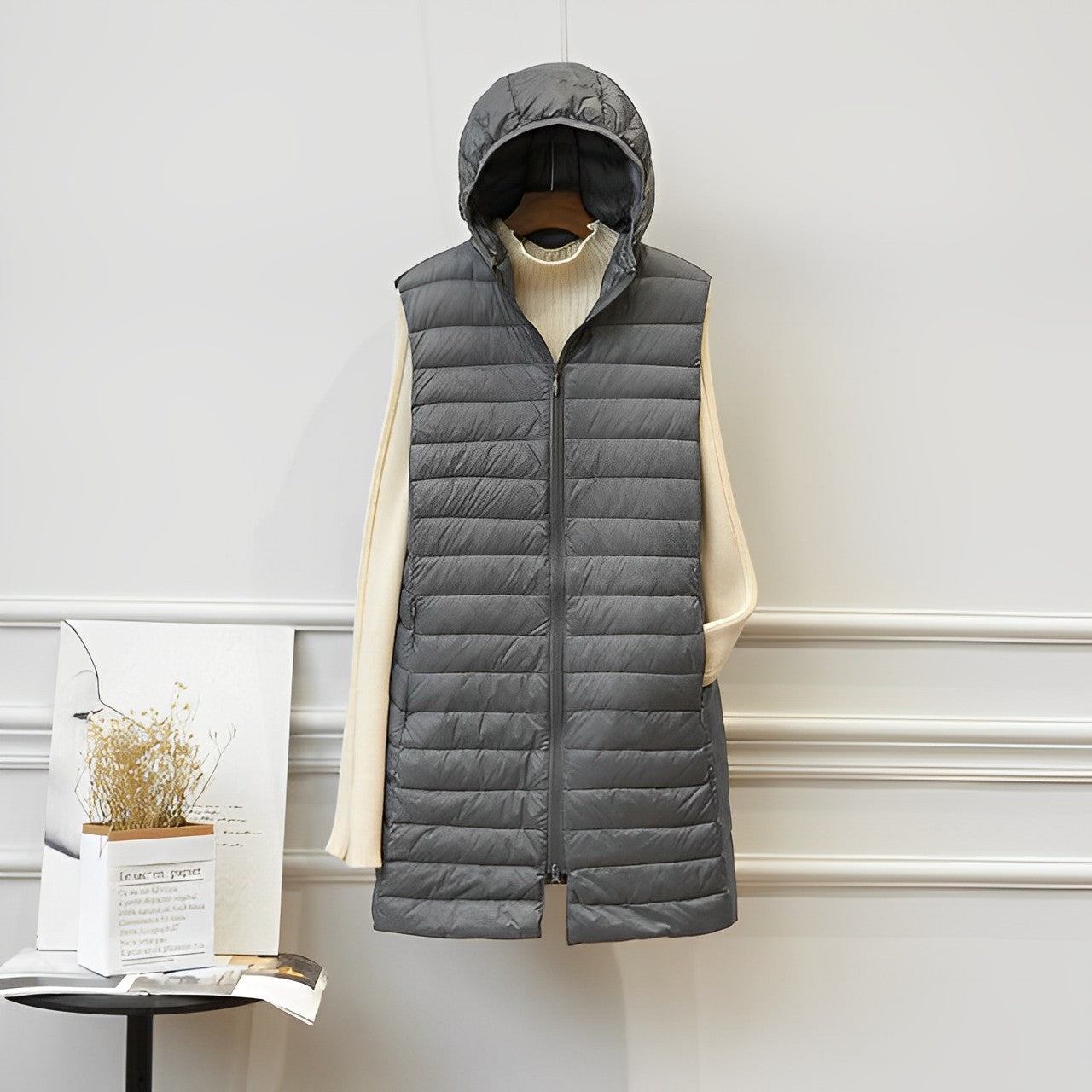 LUANA | Mouwloze Lange Bodywarmer Voor Dames – Warm, Licht & Ideaal Voor Herfst- en Winterlagen
