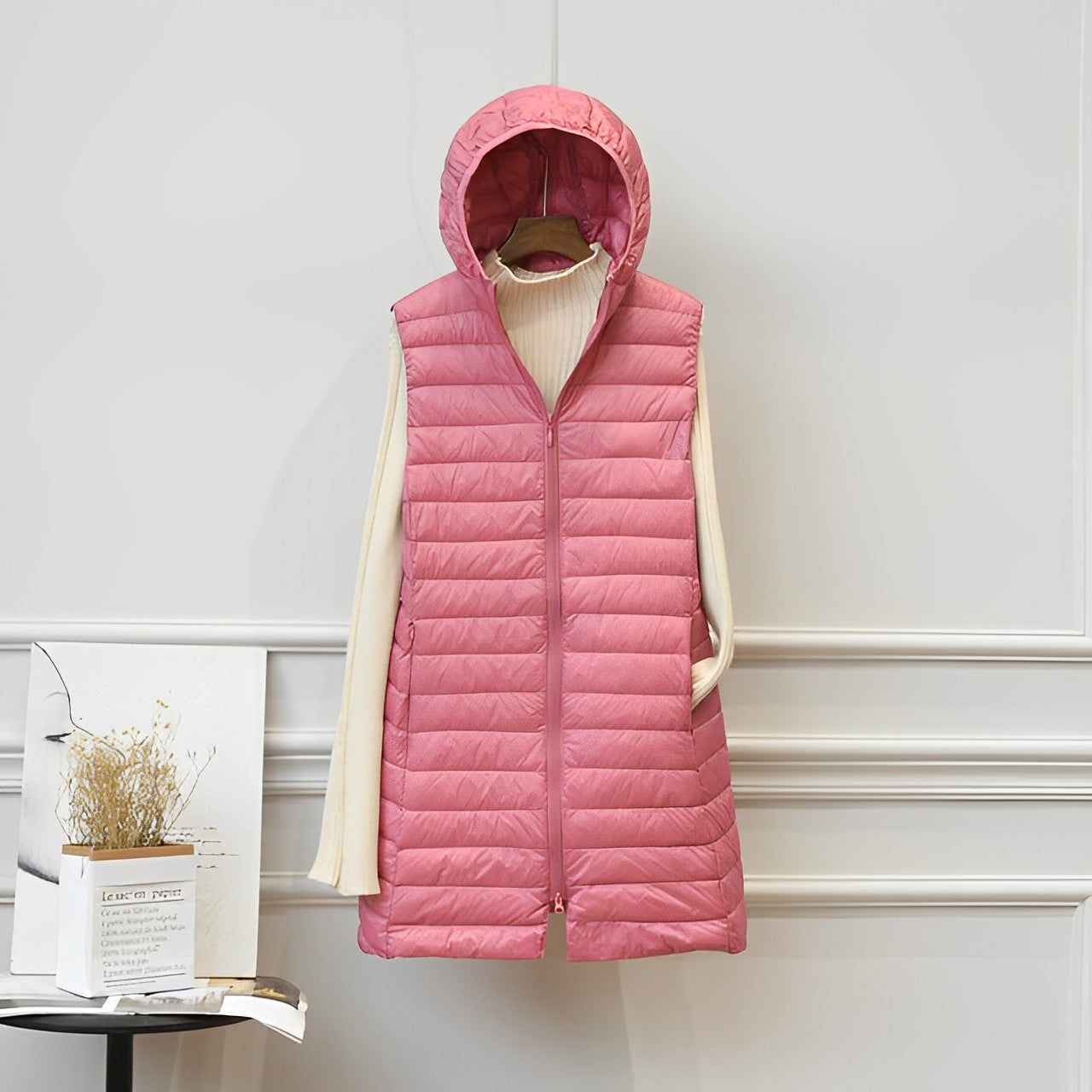 LUANA | Mouwloze Lange Bodywarmer Voor Dames – Warm, Licht & Ideaal Voor Herfst- en Winterlagen