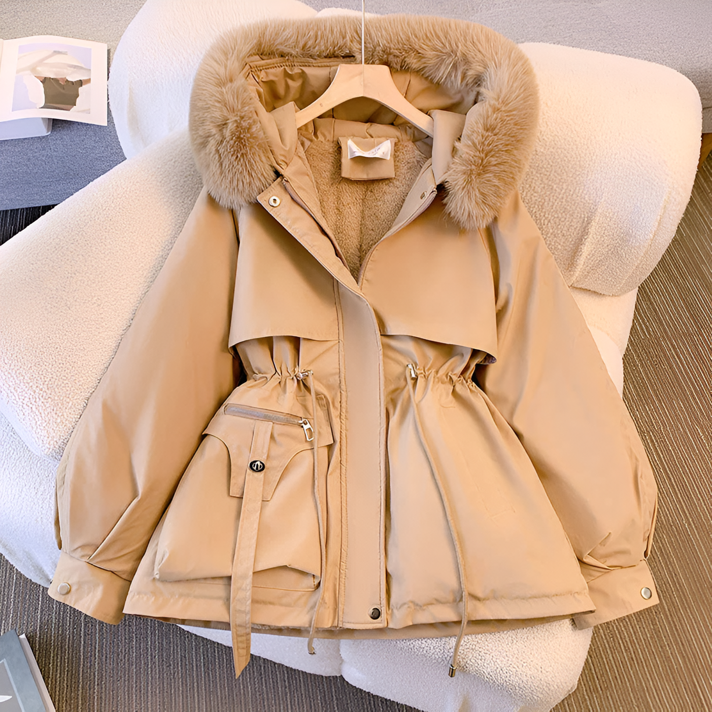 Dames Winter Parka Met Luxe Bontcapuchon | Warm, Waterafstotend & Elegant