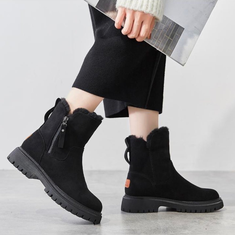 LYNA | Warme Waterdichte Winterboots voor Dames met Bontvoering en Antislipzool