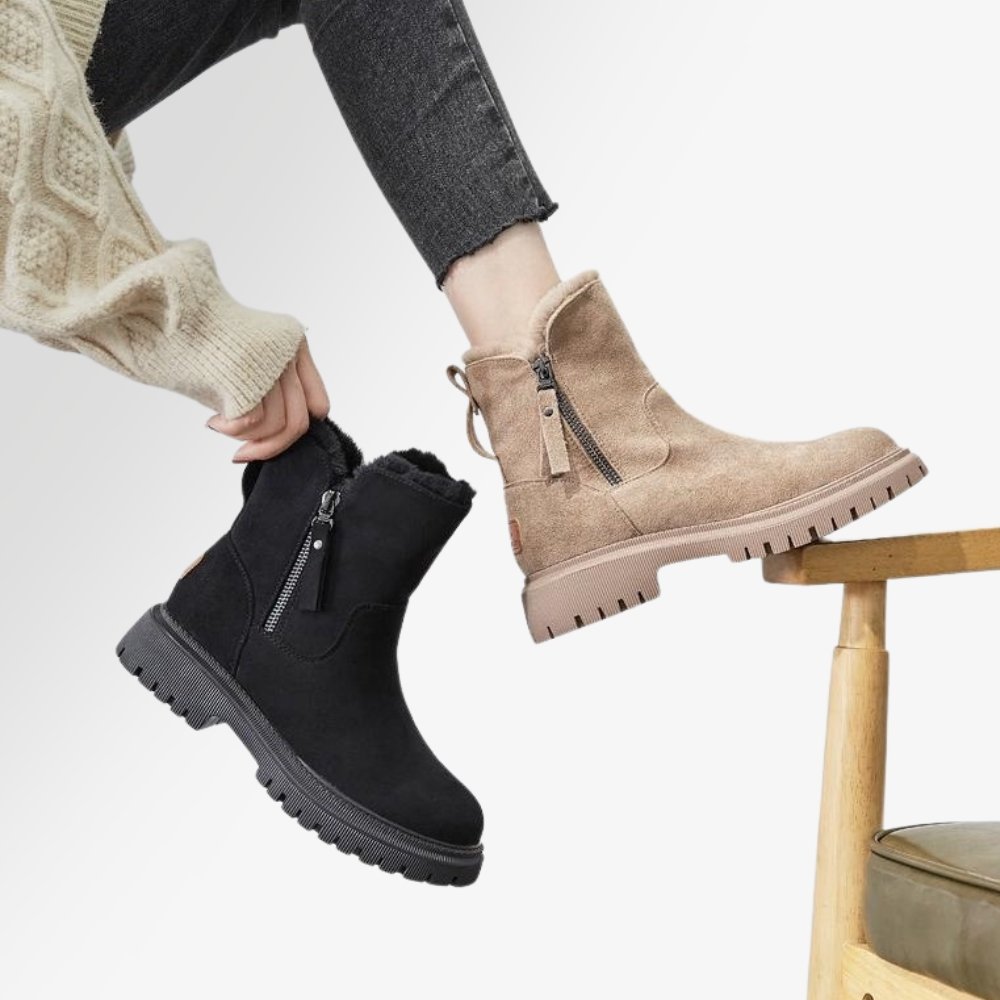 LYNA | Warme Waterdichte Winterboots voor Dames met Bontvoering en Antislipzool