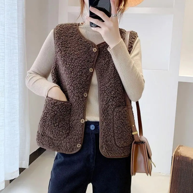 BENTE | Dames Teddy Gilet Bodywarmer - Comfortabel & Stijlvol